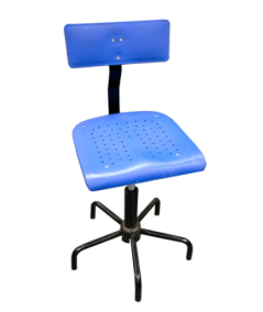 Silla de Costura con Pistón de Gas Color Azul